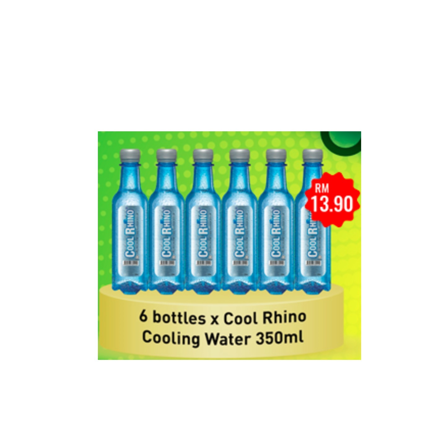PACKAGE 1 : COOL RHINO COOLING WATER 350ML x 6