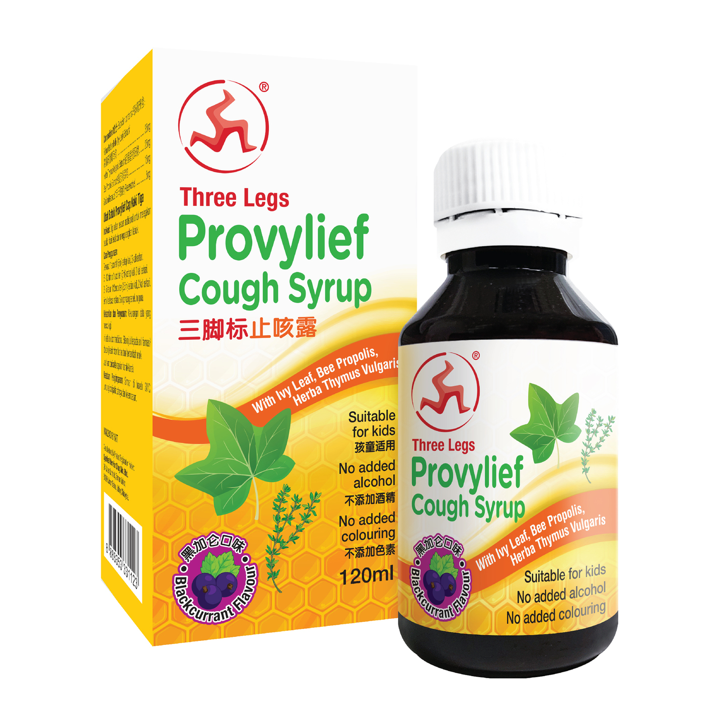 THREE LEGS PROVYLIEF COUGH SYRUP 120ML