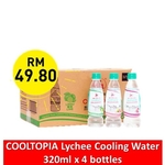 CNY CARTON SALE THREE LEGS COOLTOPIA COOLING WATER - LYCHEE- 320ML x 24