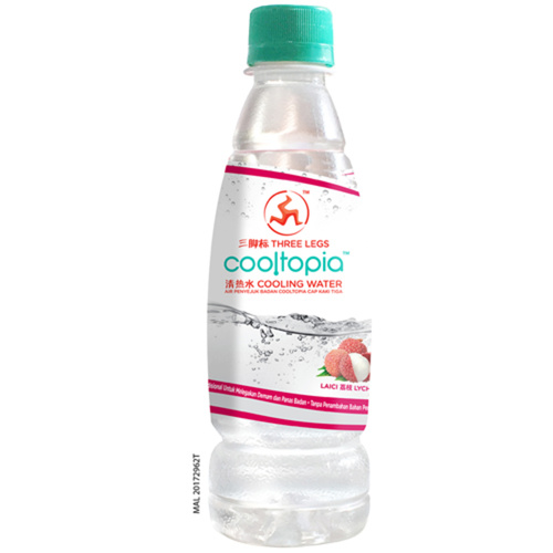 THREE LEGS COOLTOPIA COOLING WATER - LYCHEE- 320ML