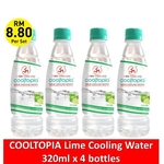 CNY SALE THREE LEGS COOLTOPIA COOLING WATER - LIME- 320ML x 4