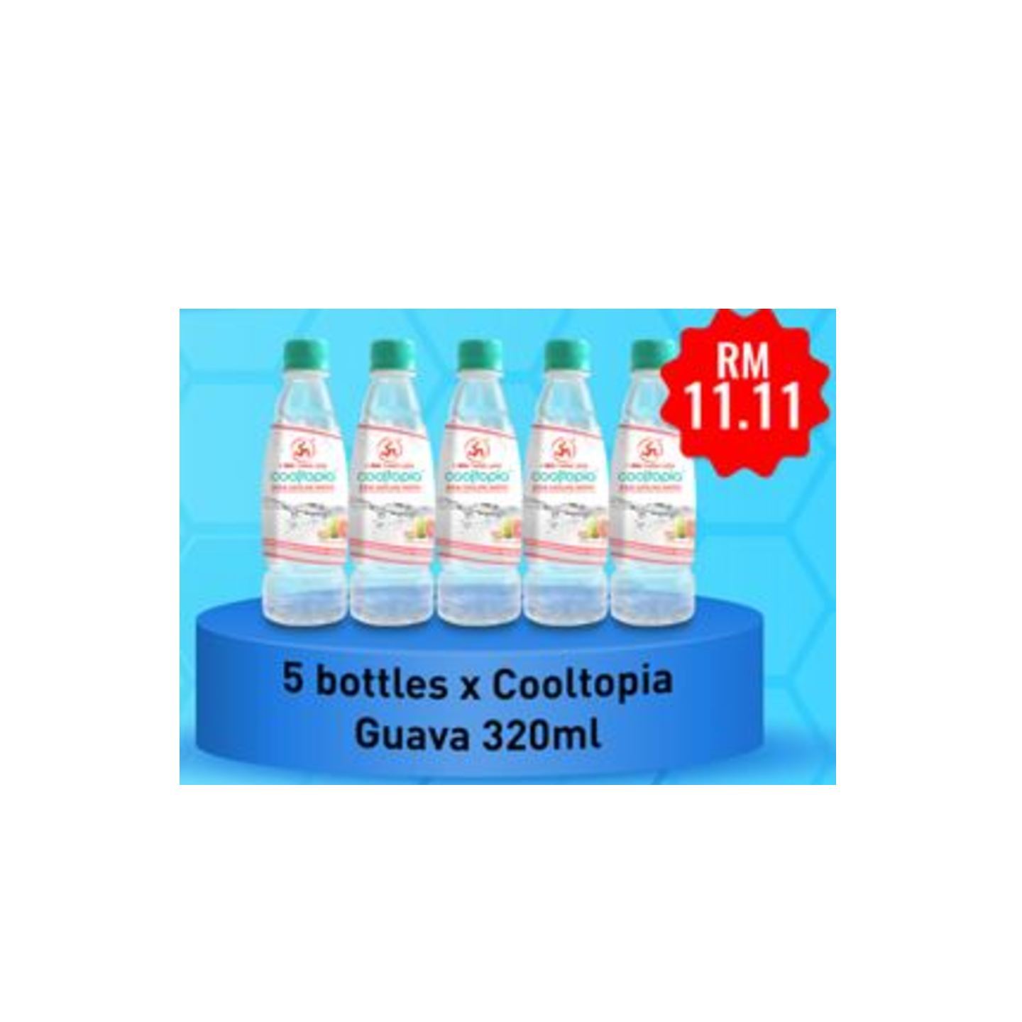 PACKAGE 3: COOLTOPIA COOLING WATER - GUAVA 320ML X 5