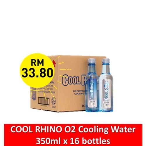 CNY CARTON SALE: COOL RHINO O2 COOLING WATER 350ML x 16