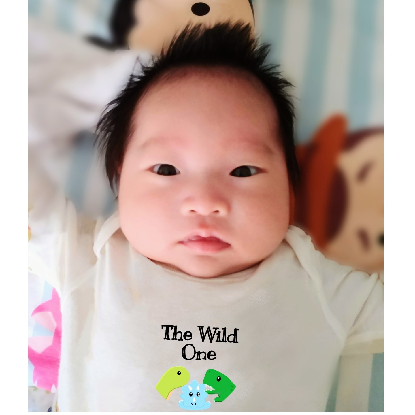 "The wild one" baby romper