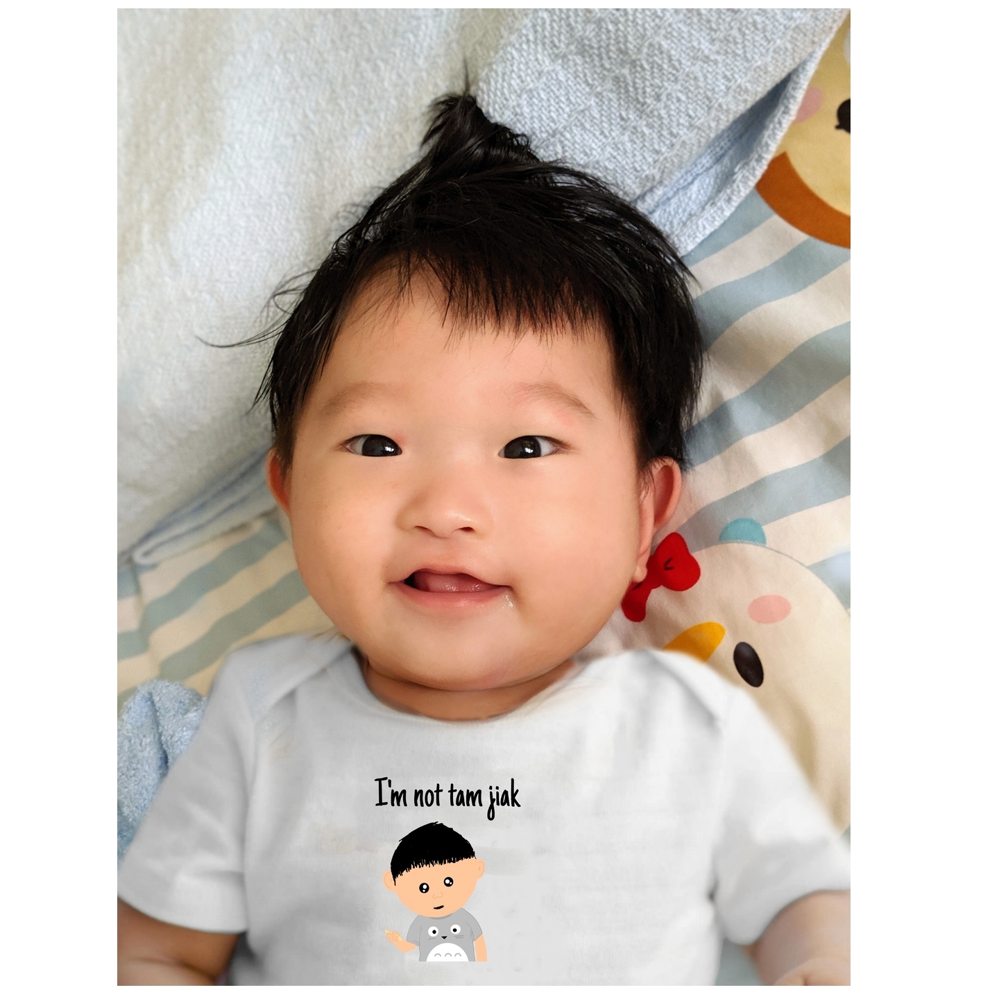 "I'm not tam jiak” baby romper