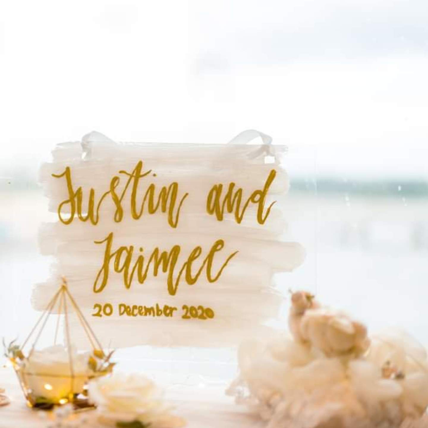Custom Wedding Signage A3 size