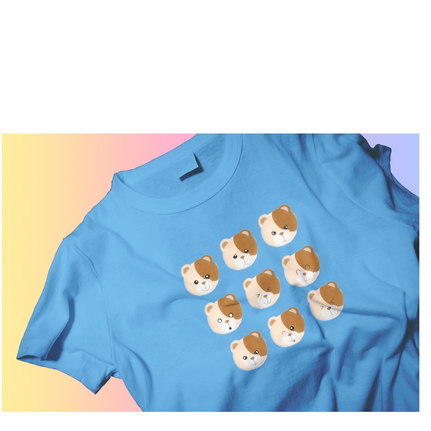 Multi-faced bear Kids Tee