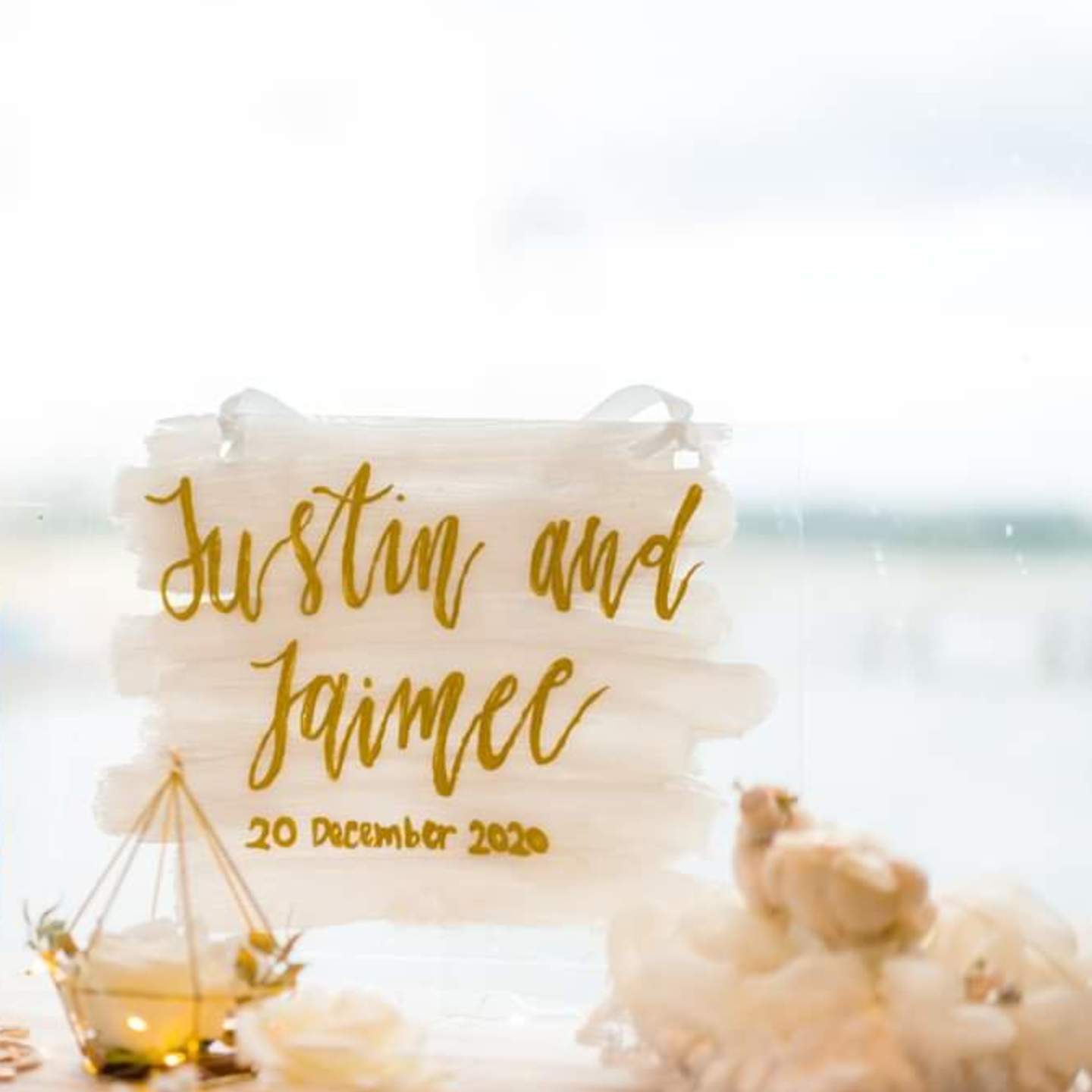 Custom Wedding Signage A4 size