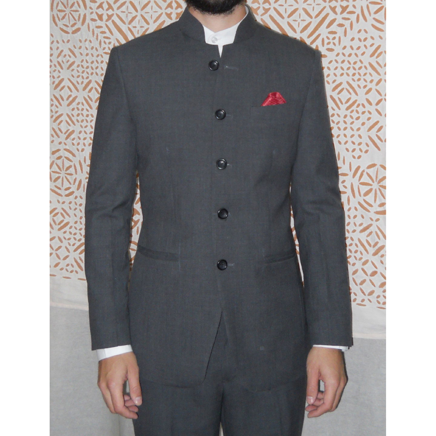 Dark Grey Jodhpuri Blazer clasic Style