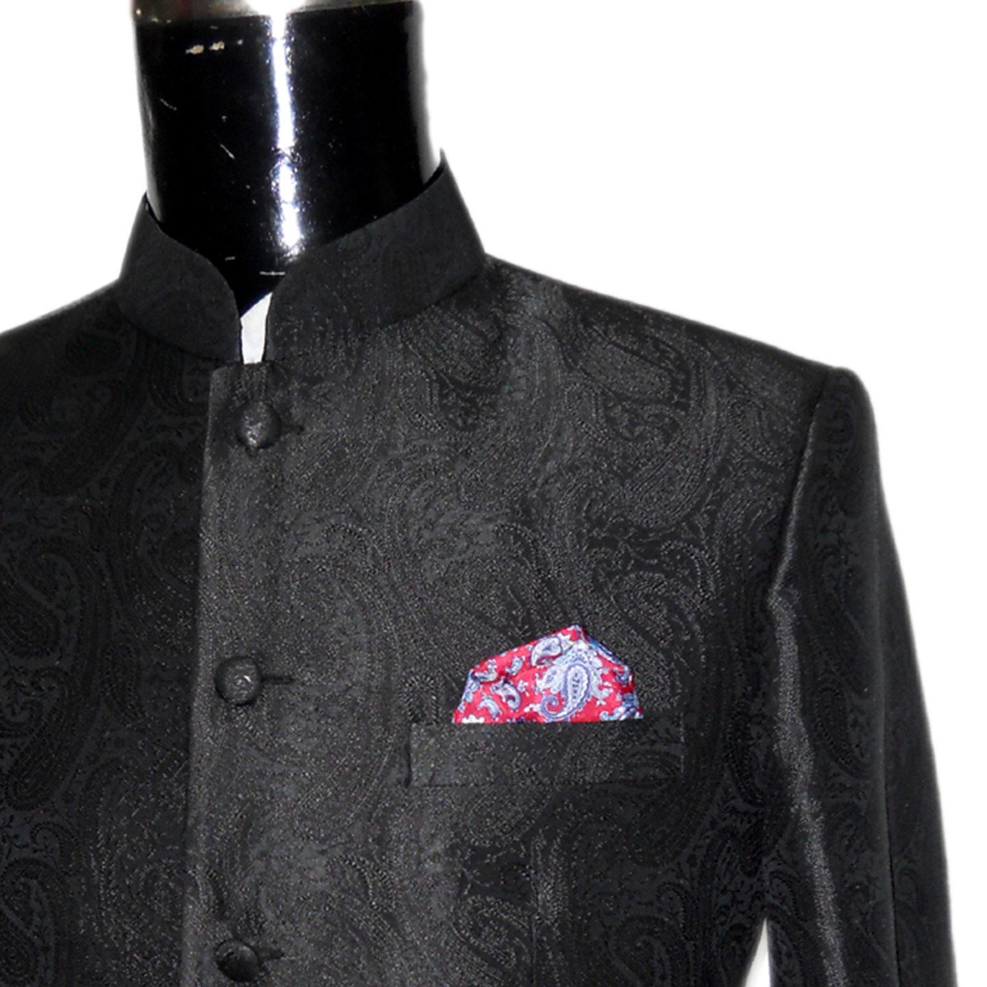 Black Silk Jodhpuri Blazer