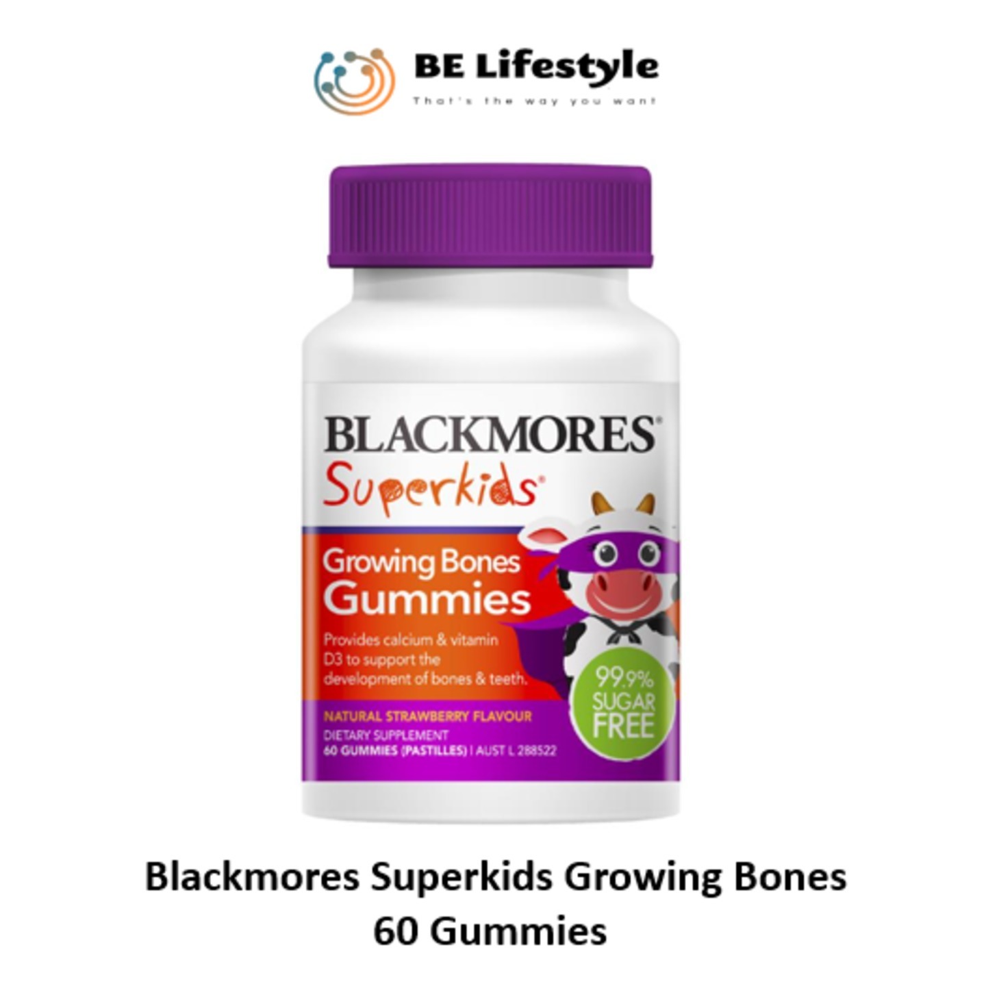 Blackmores Superkids Growing Bones 60 Gummies