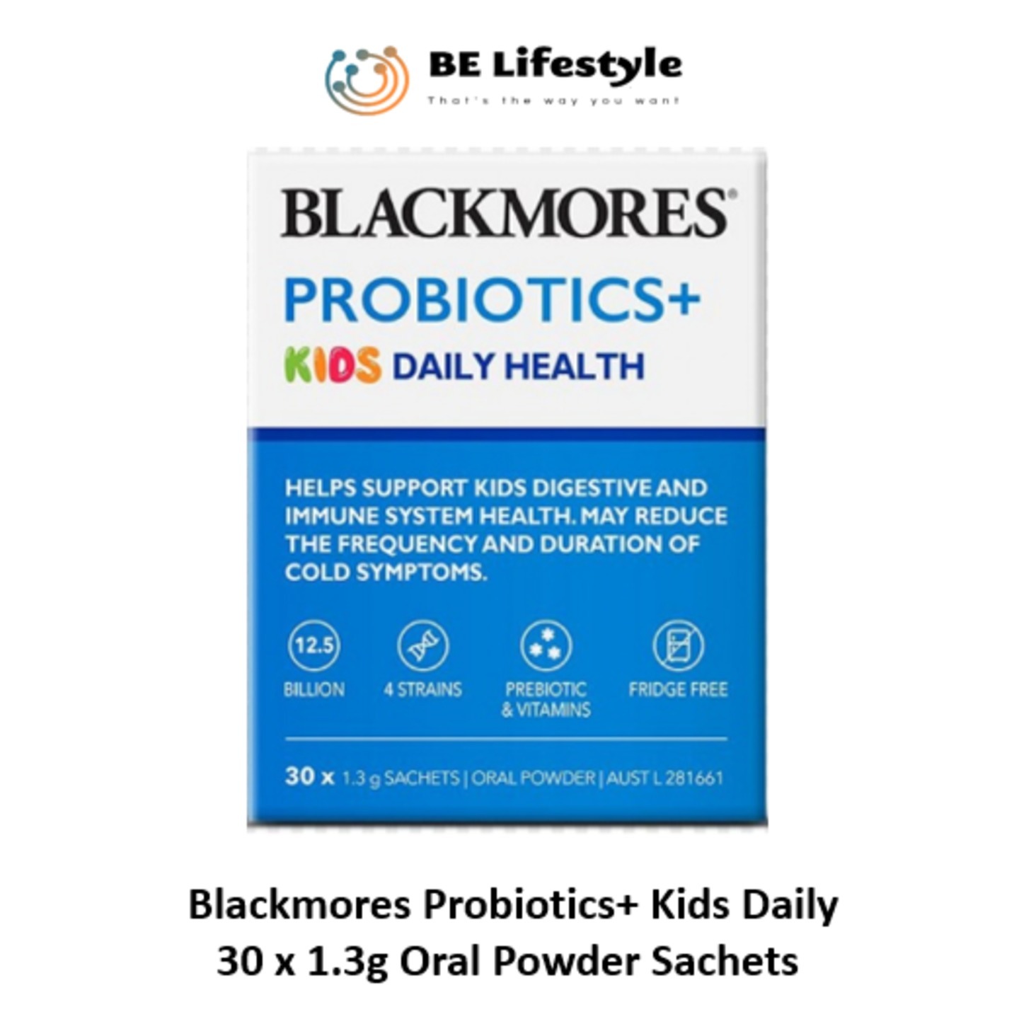 Blackmores Probiotics+ Kids Daily   30 x 1.3g Oral Powder Sachets