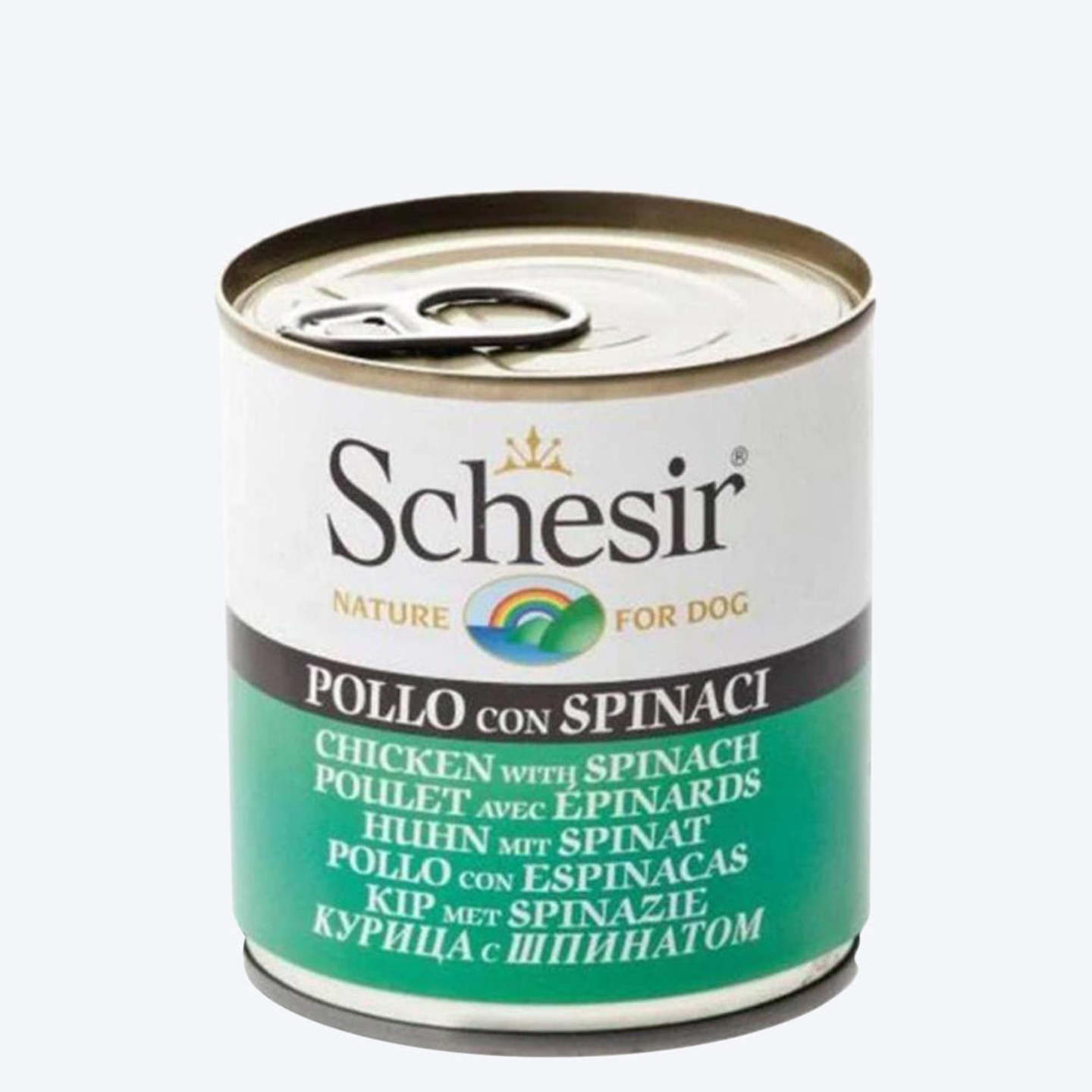 Schesir Canned Chicken with Spinach Wet Dog Food - 285 g