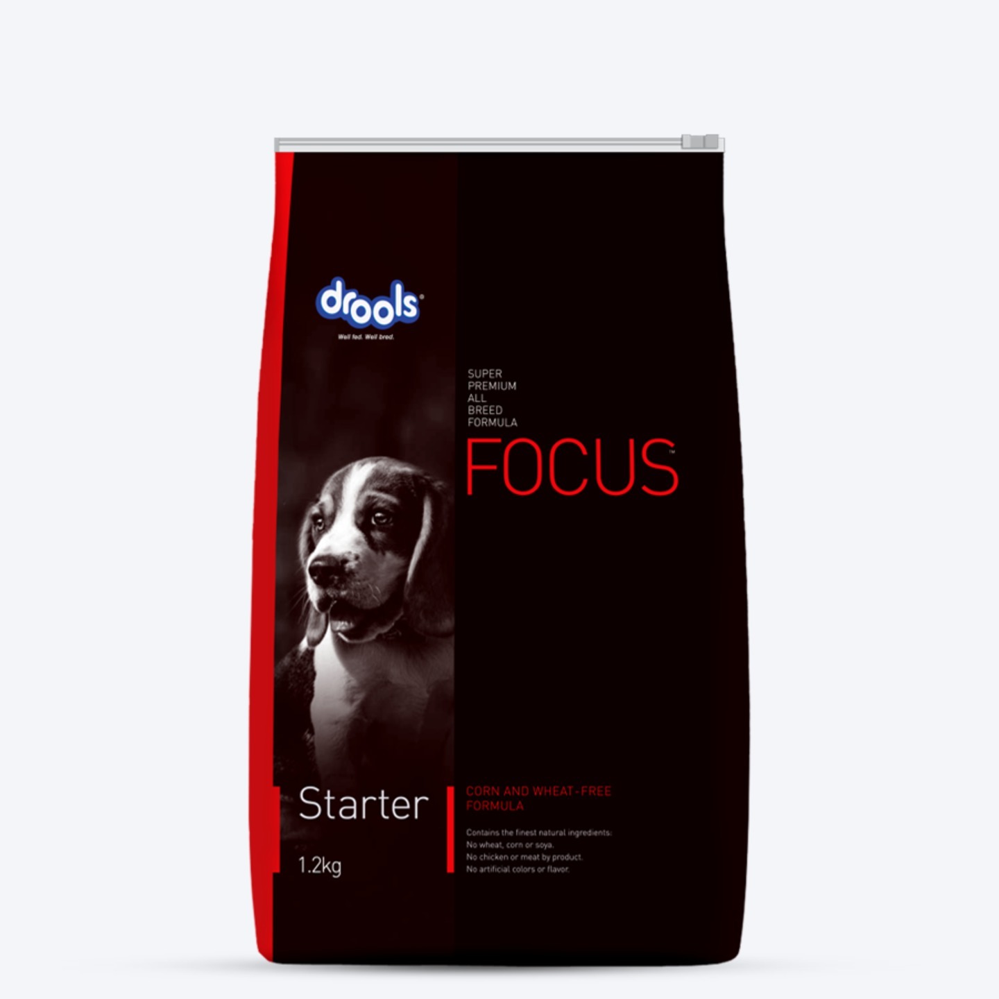 Drools Focus Starter Super Premium Dry Dog Food 1.2 kg 