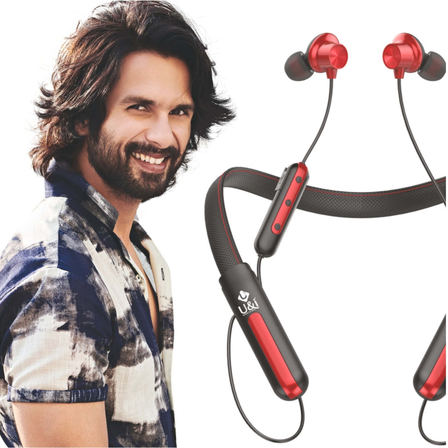 U&i Leather Series 100hours Music Time Bluetooth Headset  In the Ear