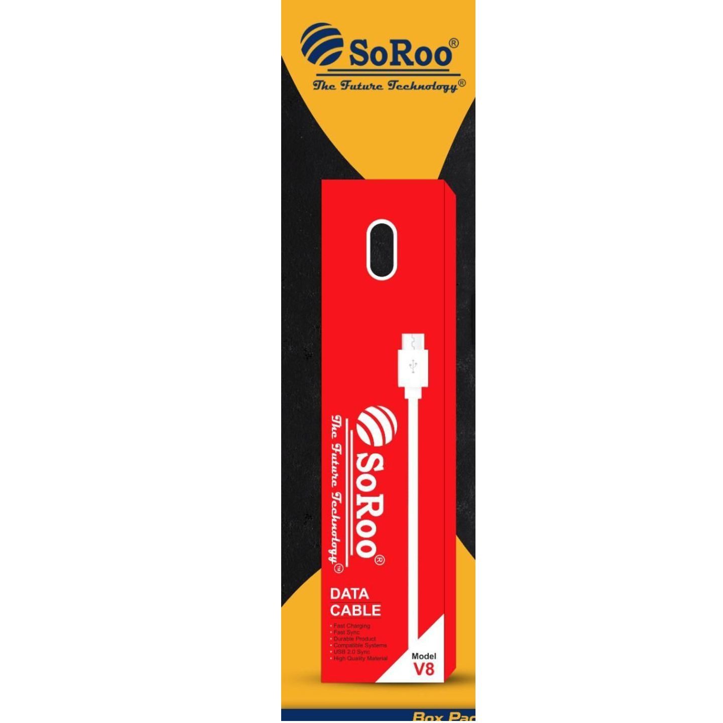 SoRoo Data Cable V8- Red Box