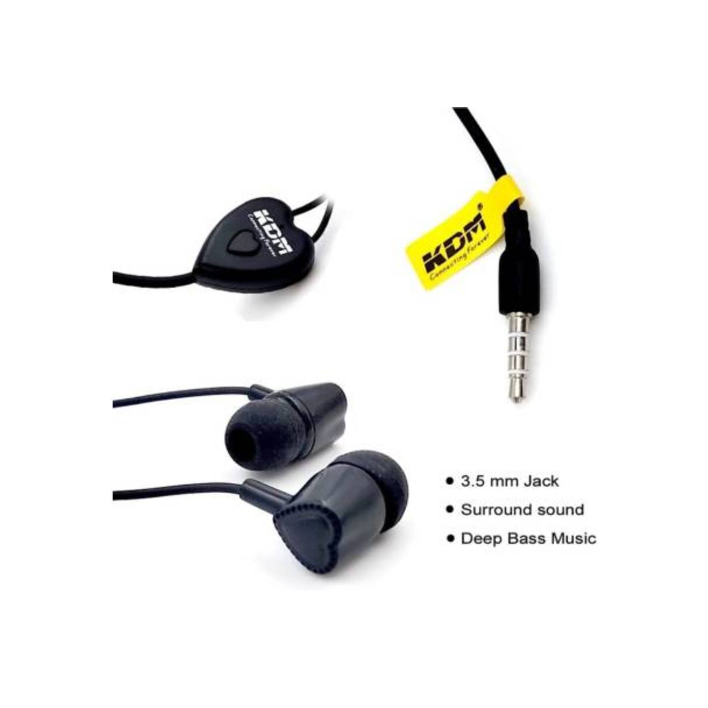 KDM LOVE EARPHONE PACK OF 02 Wired Headset