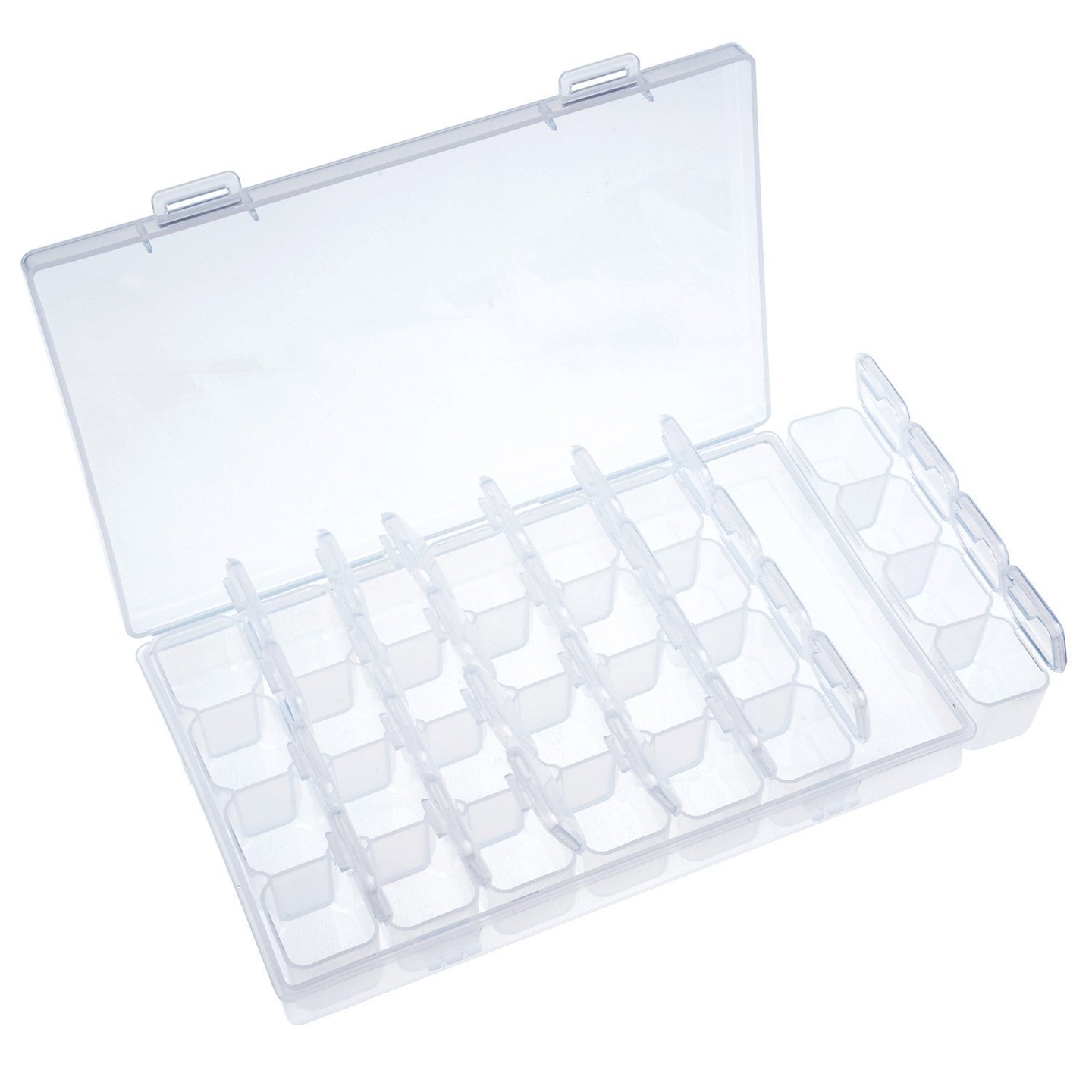 JonPrix Compartment Adjustable Multipurpose Plastic Storage Box for Jewelry, Medicine, Pills, Tools etc.