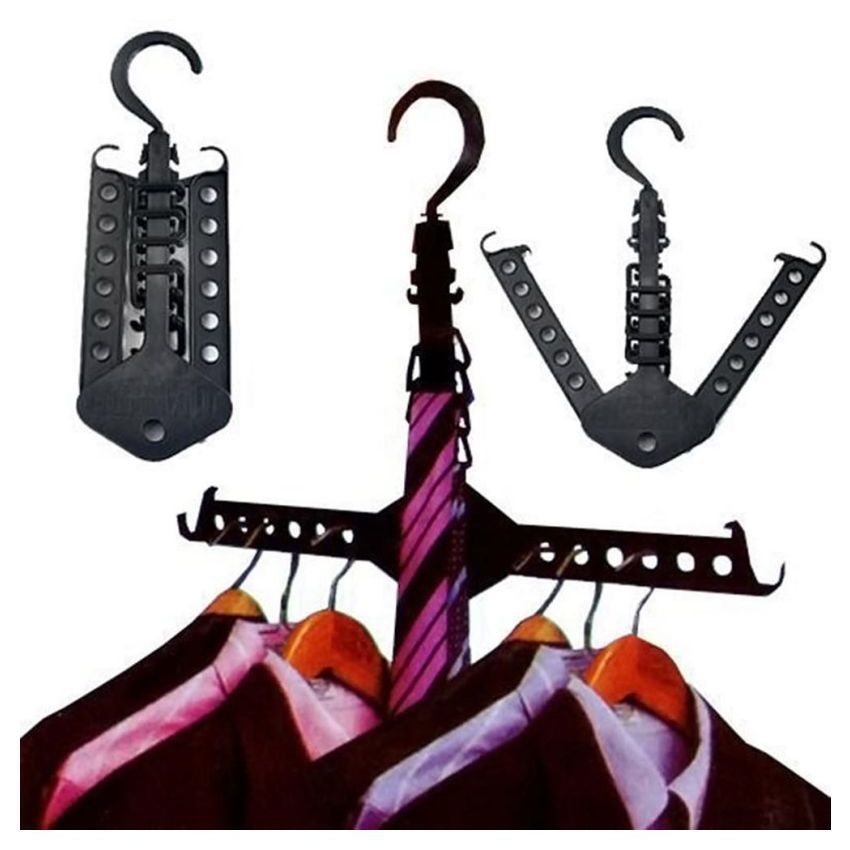 JonPrix Magic Multi Dual Clothes Hanger Folding Hook Coat Rack Wardrobe Organizer