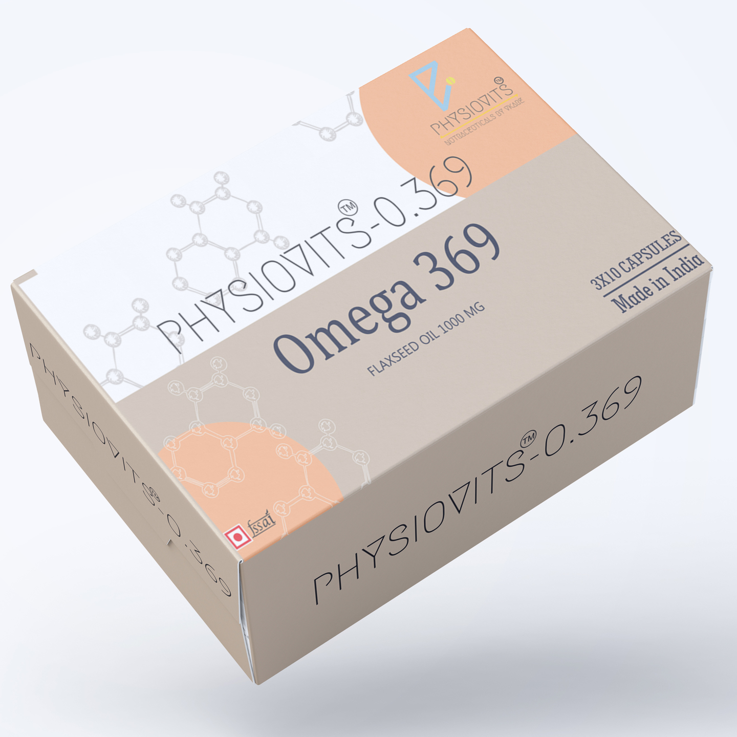 Omega 3 6 9 - 1000mg Flaxseed Oil - 10 Tablet Strip