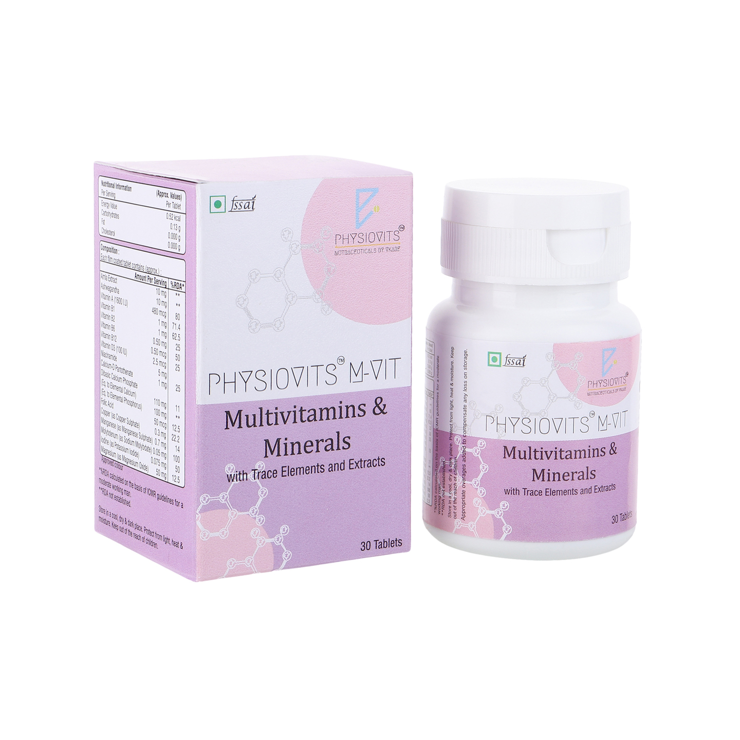 M-VIT Multivitamins, Minerals & Trace Elements - Box of 30 Capsules