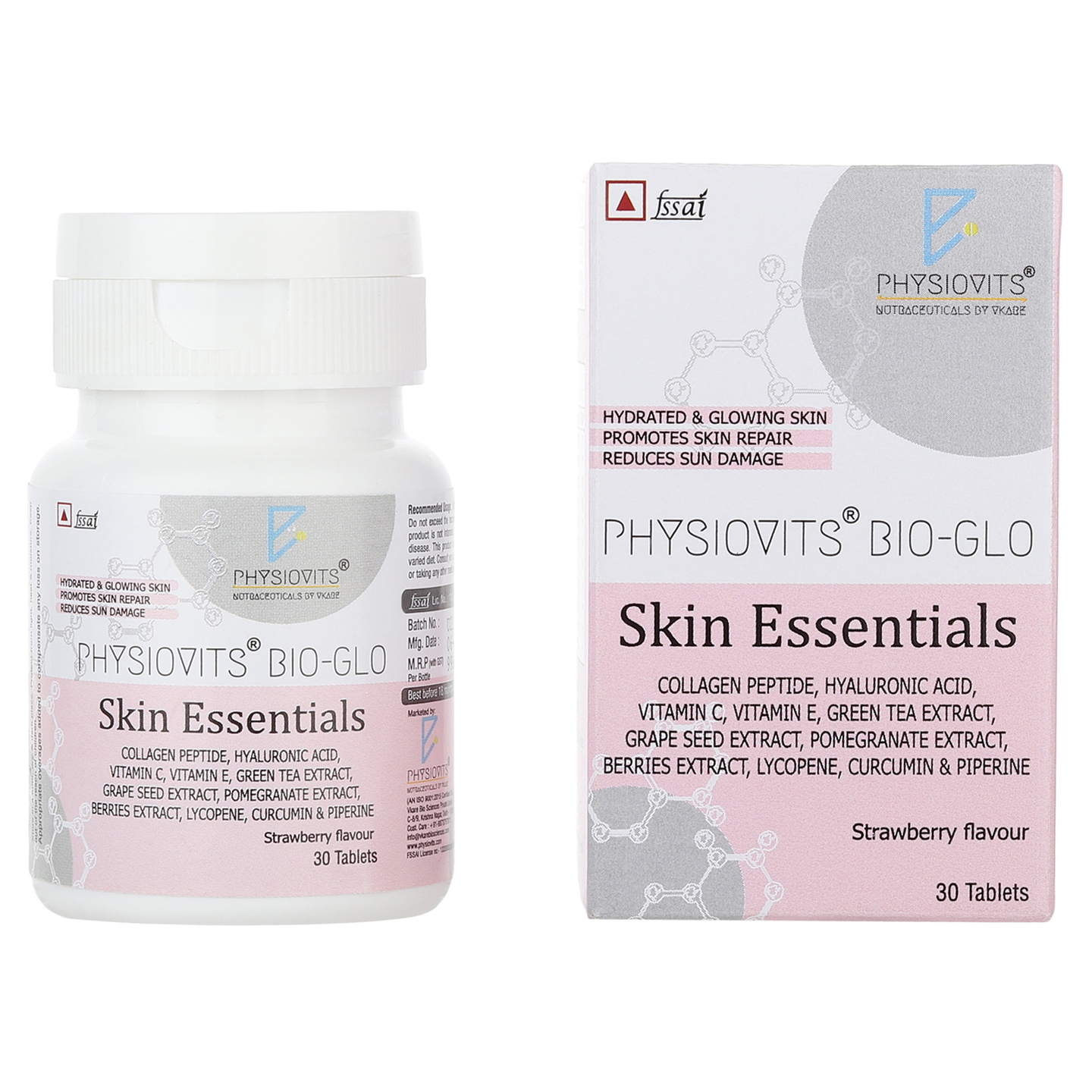 Physiovits Bio-Glo Skin Essentials - Box of 30 Tablets