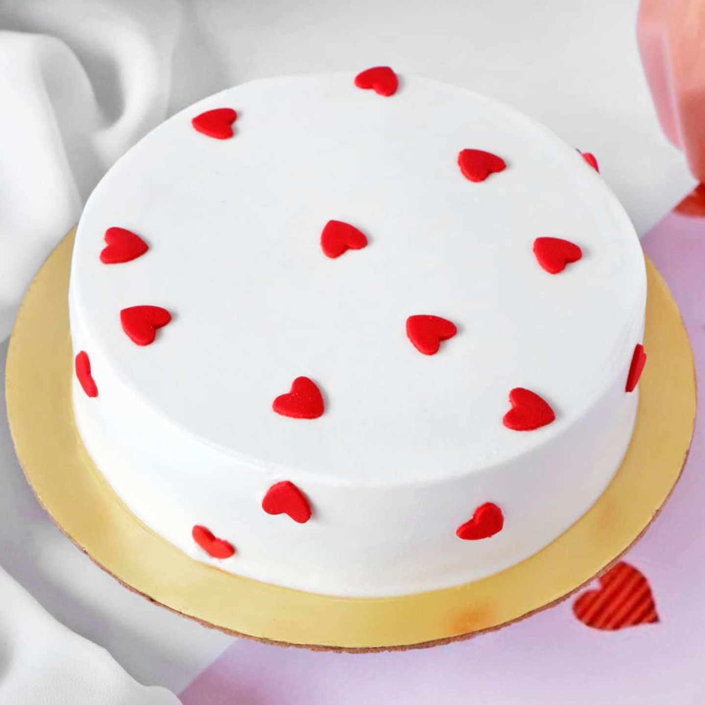 Tiny Hearts Chocolate Cake