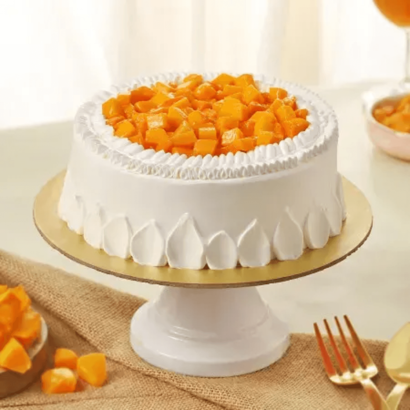 White Summer Mango Harvest Cake