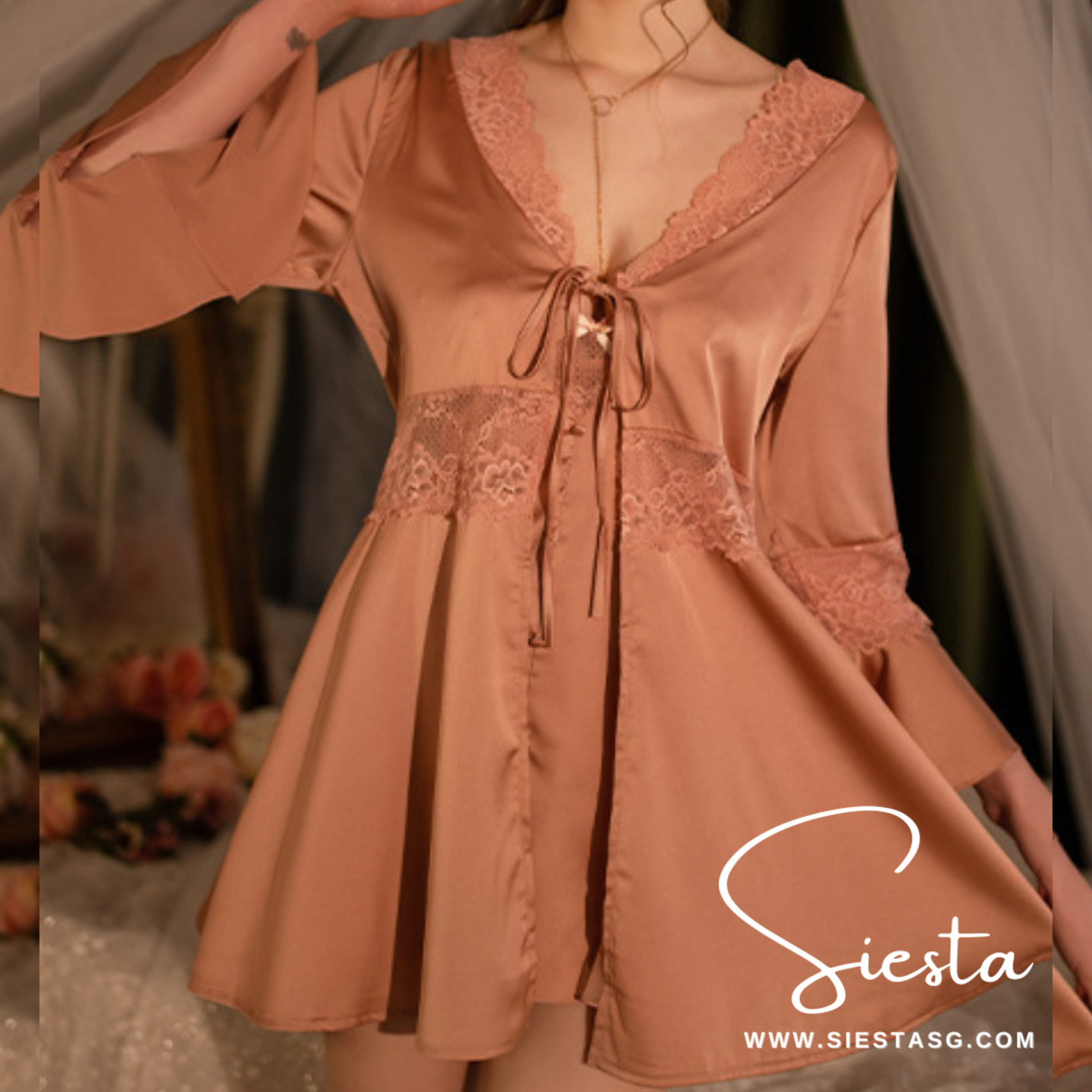 F016 Nightgown Outerwear Robe