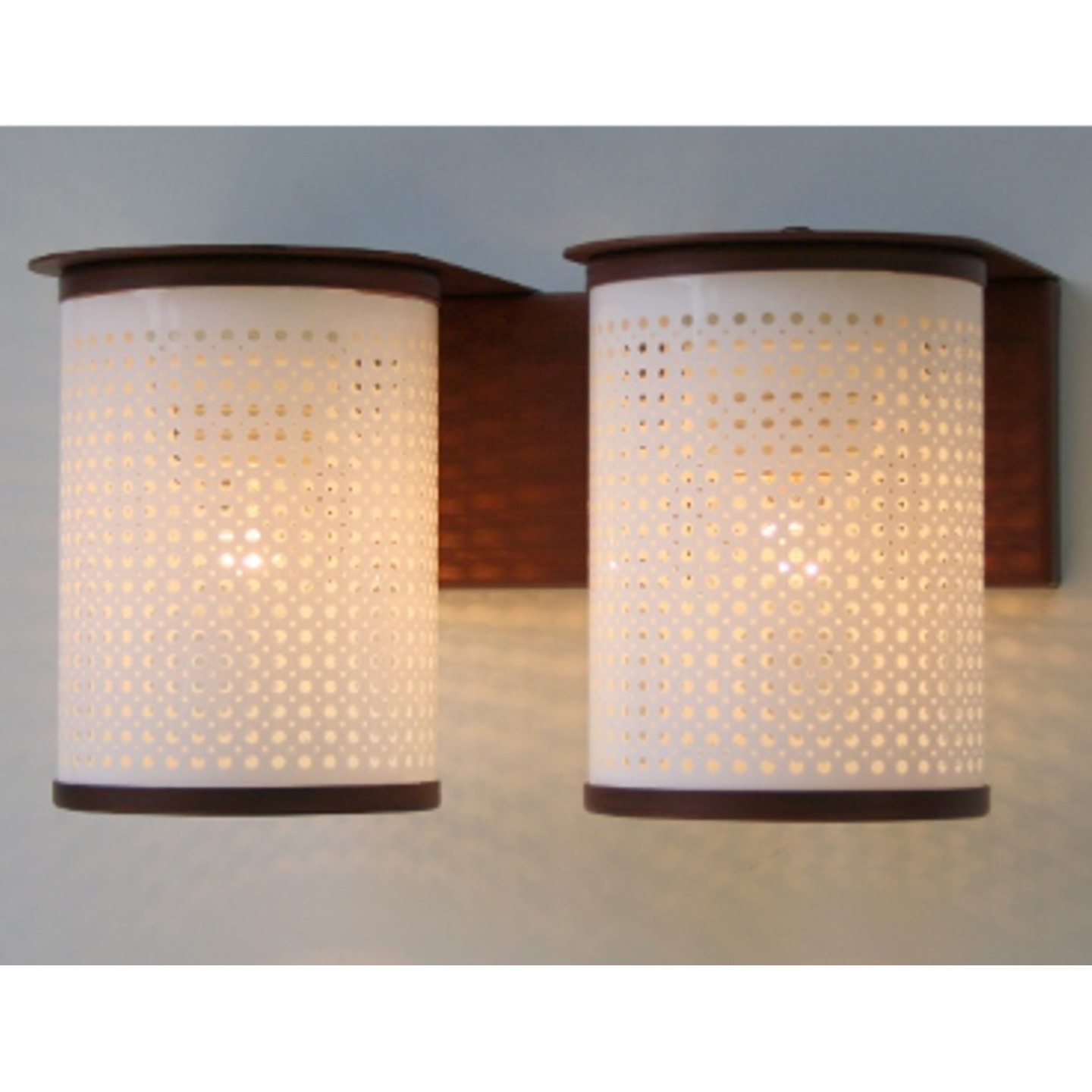 Simply Brown Double Wall Light