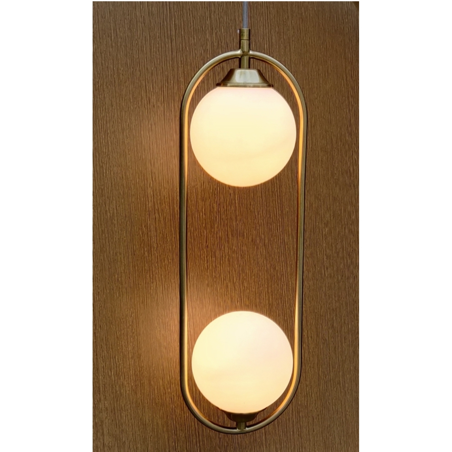  Double Glass Hanging Light