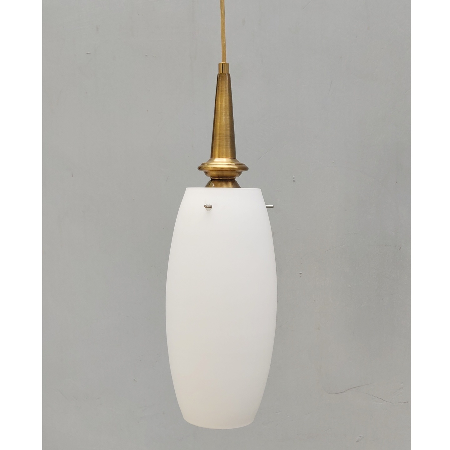 White Glass Drop  Pendant Light