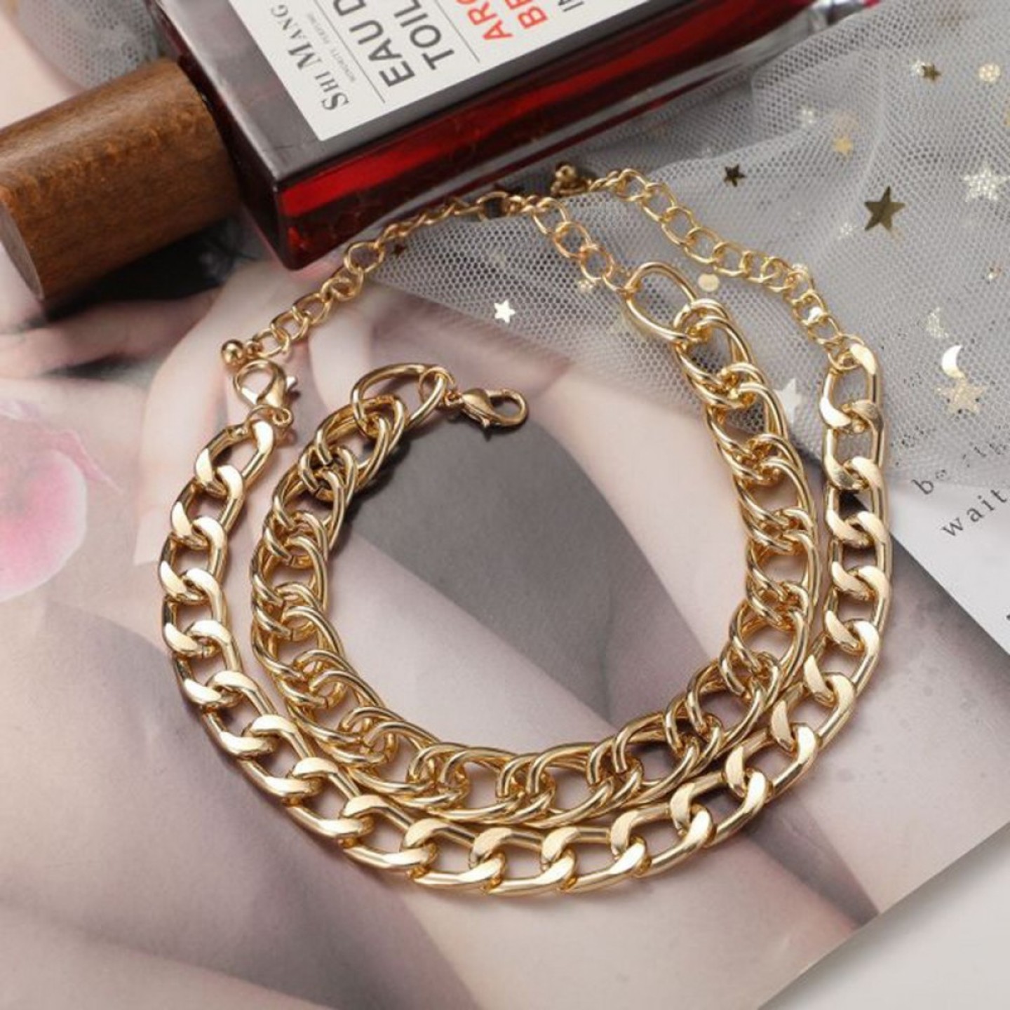 Jewellery For Women Gold Plated Anklet Cum Bracelet