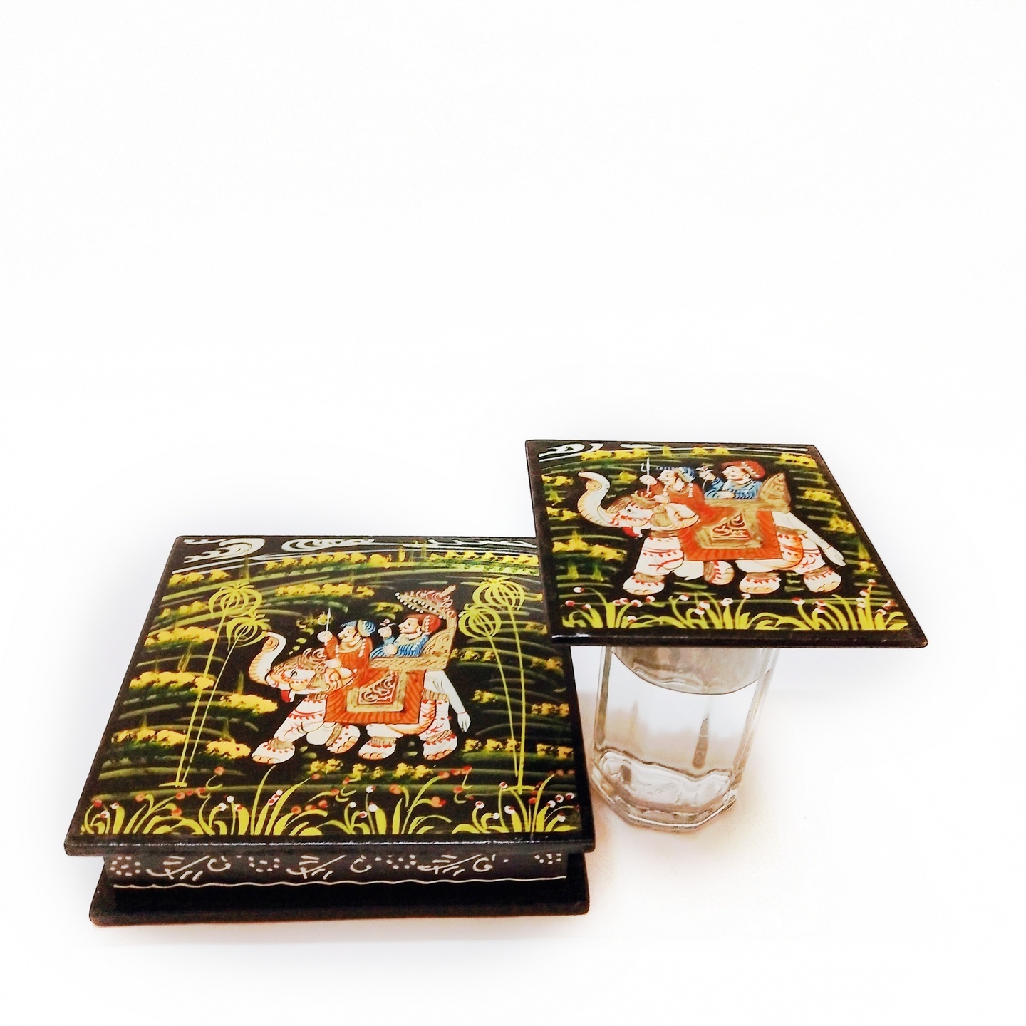 JAIPURHAAT handcraft coasters set with box