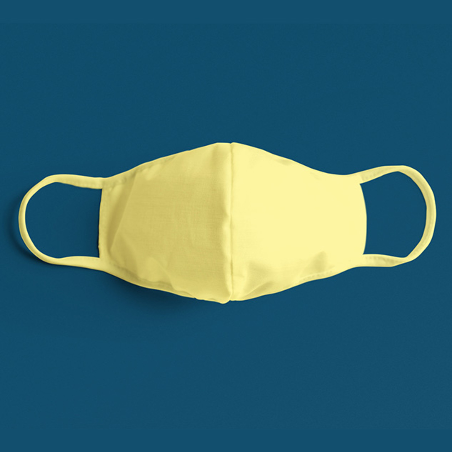 Yellow Plain Face Mask