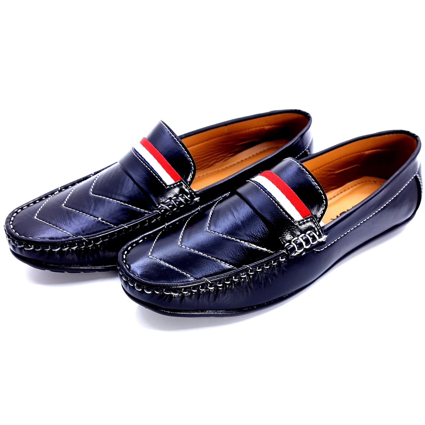 CORWOX Mens Stylish Loafer Shoes Black