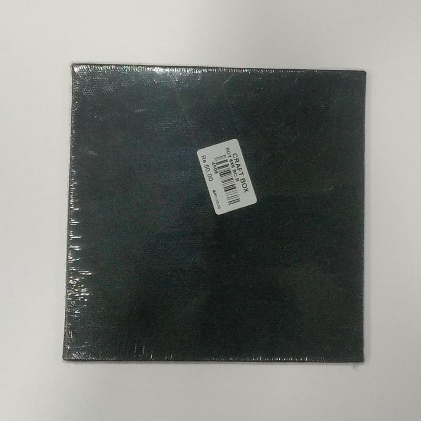 Canvas Board Black 6x6