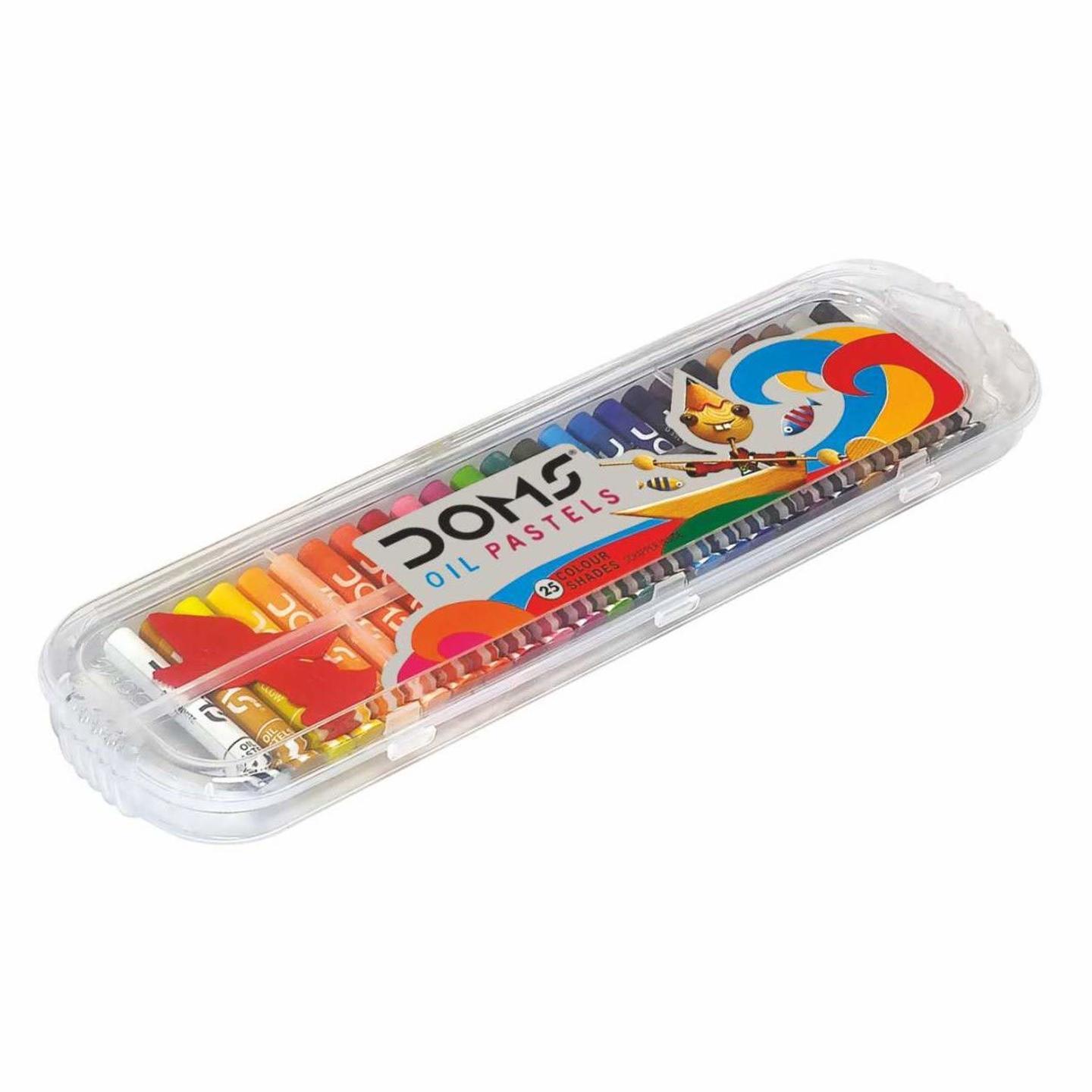 DOMS Oil Pastel 25 Shades Plastic Pack