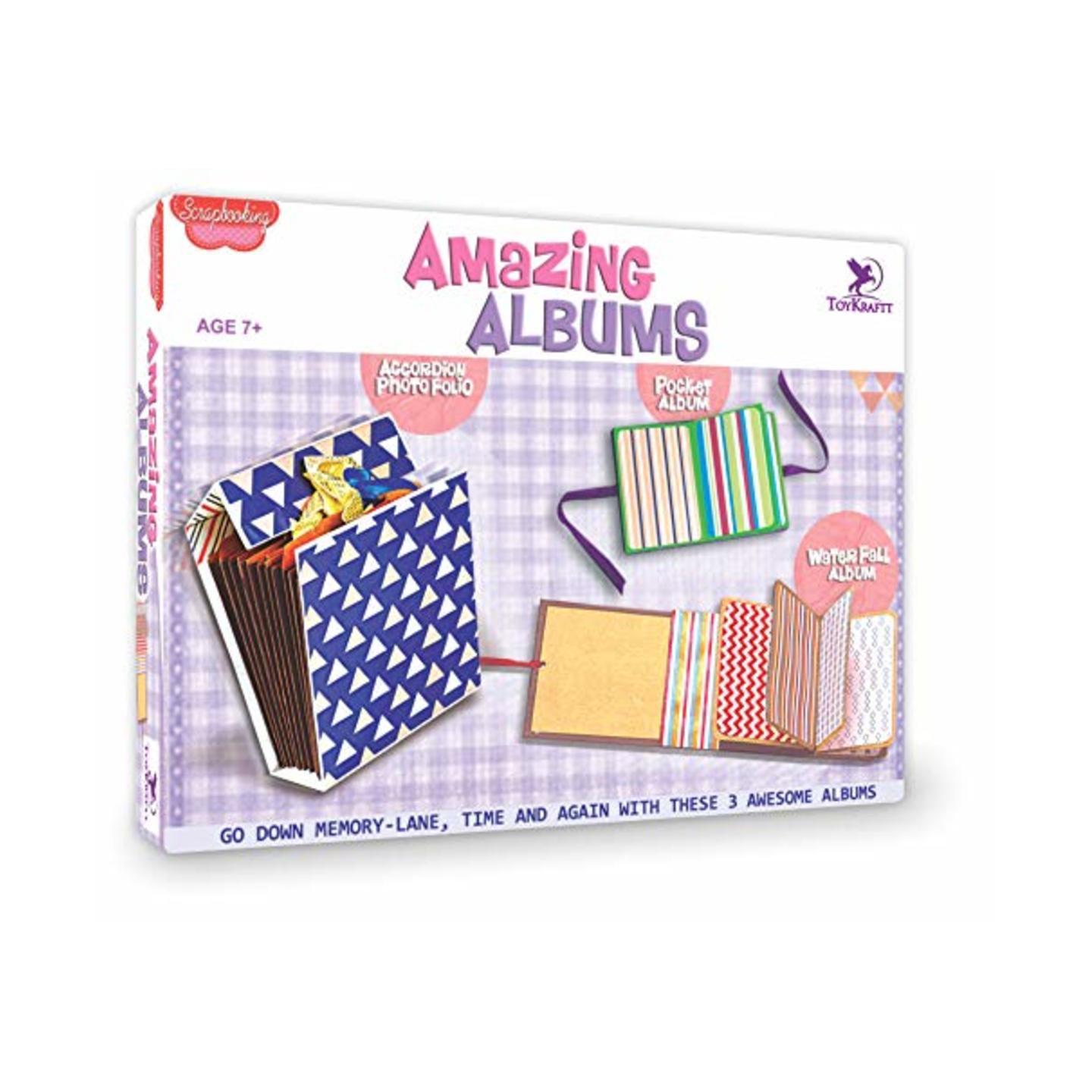 Toykraft Amazing Albums - Scrapbooking Craft Kit for Ages 7 and Above