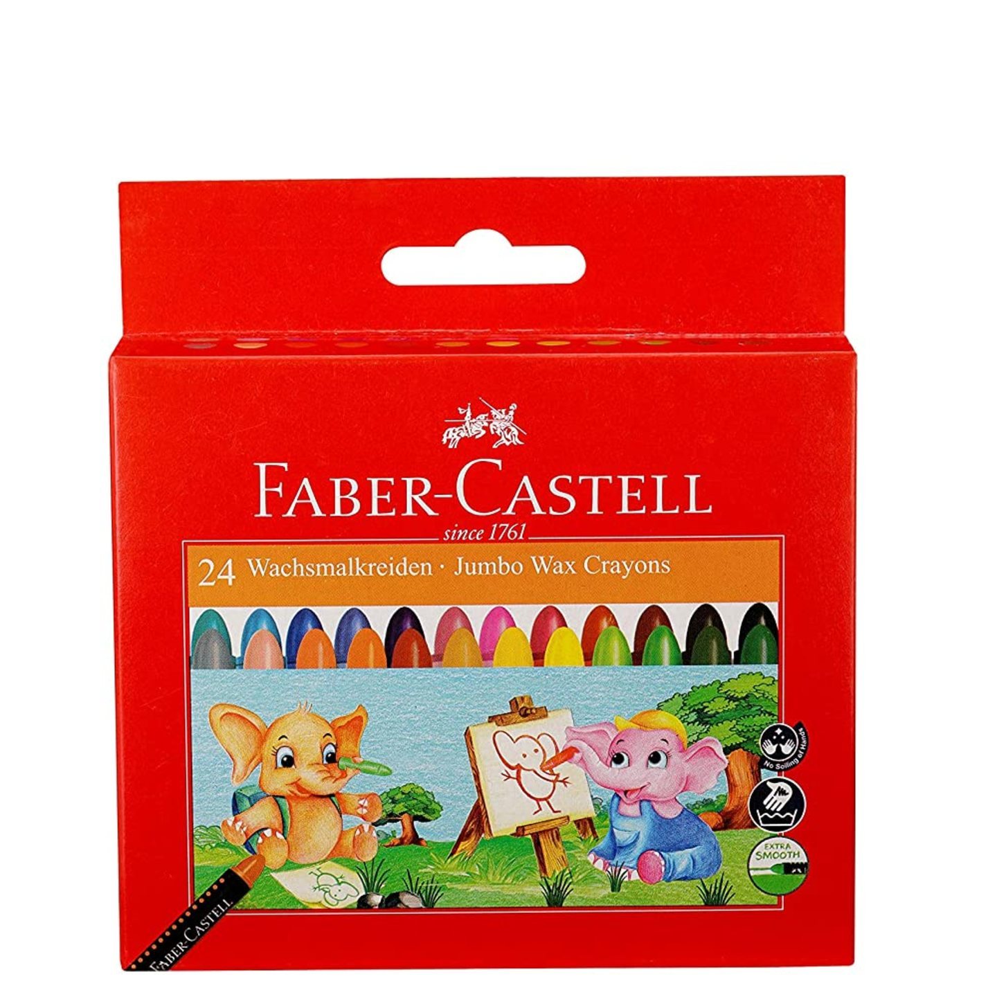 Faber-Castell Jumbo Wax Crayons - 24 Shades