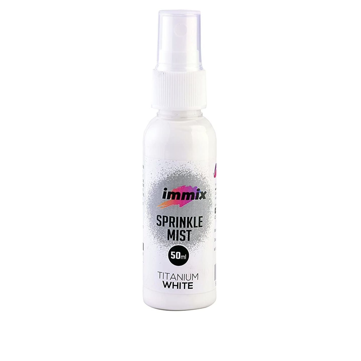 immix Mixed Media/Art & Craft Sprinkle Mist Water-Based Spray, Titanium White - 50ml