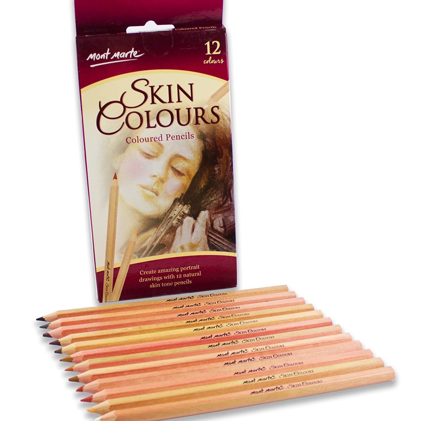 Mont Marte SKIN COLOURS 12 PENCILS