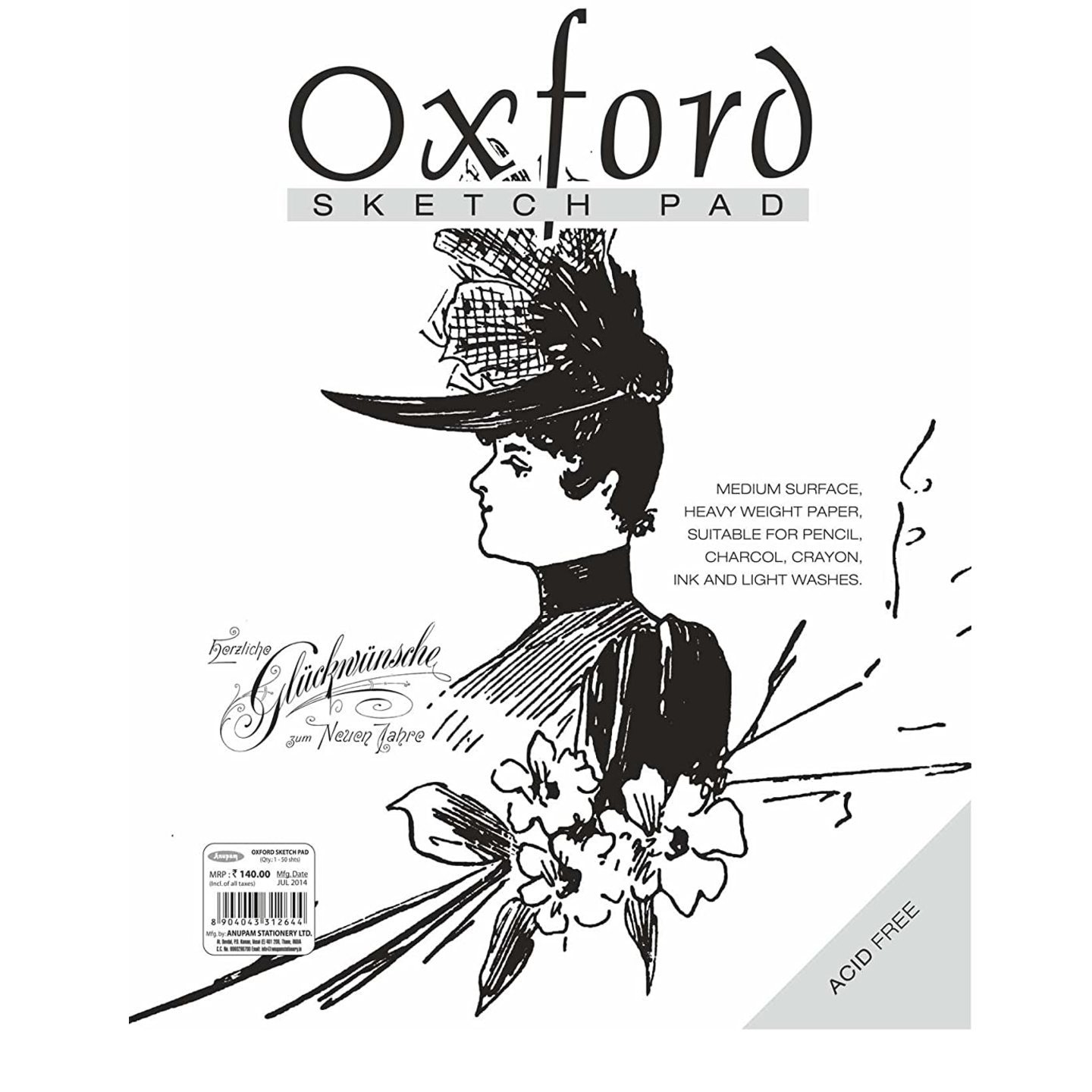 Anupam OXFORD A5 SKETCH SOFT COVER 50SHEETS