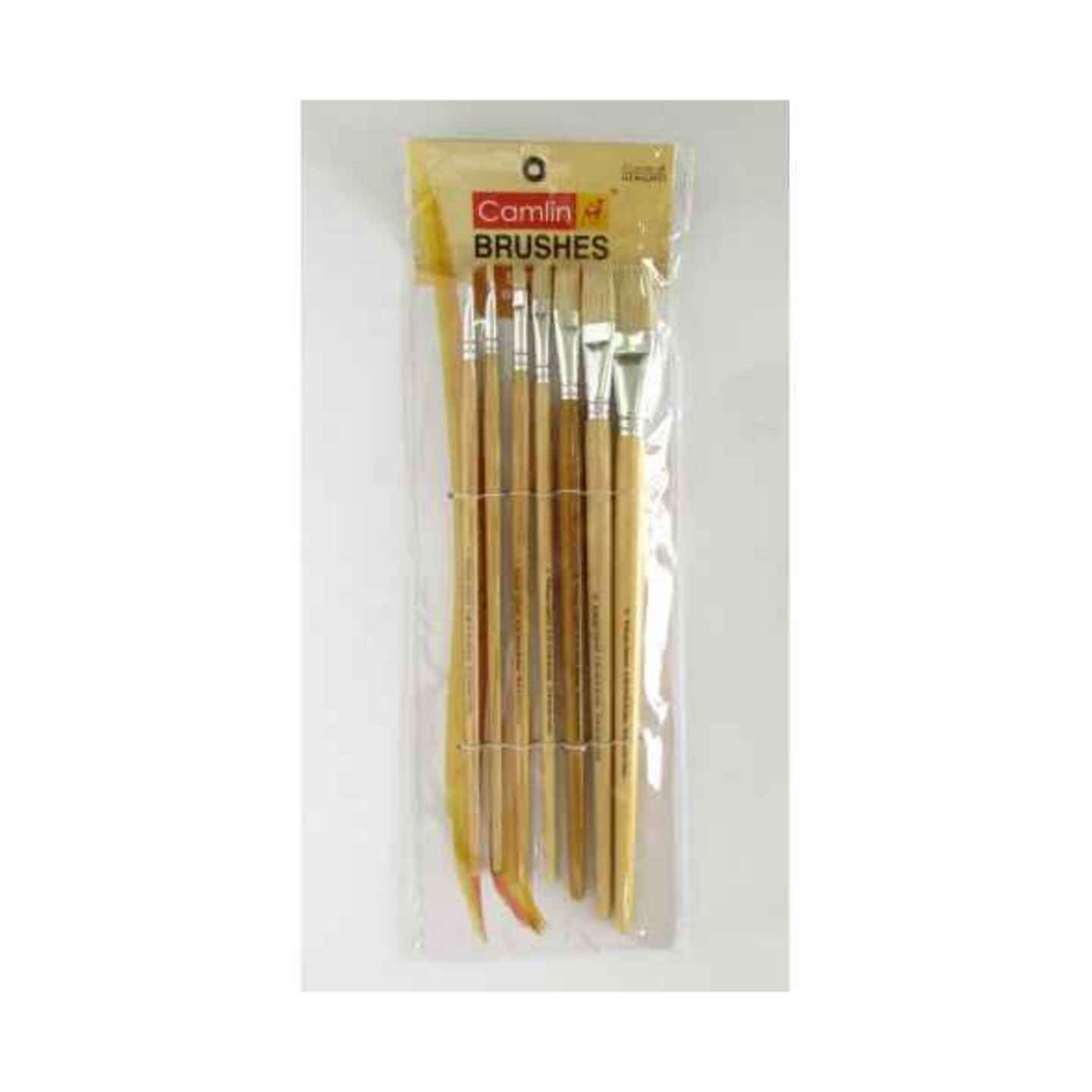 Camlin Series White Bristle Flat Paint Brush