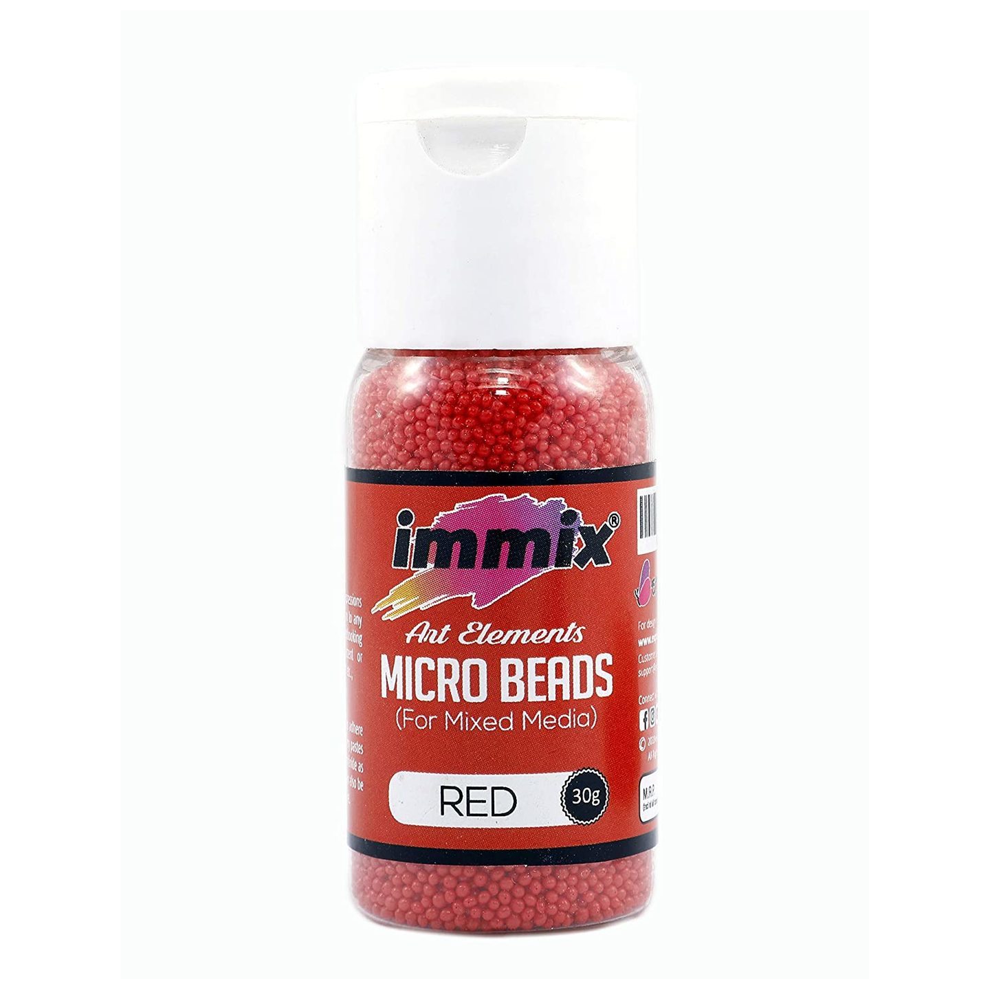 Immix Red Micro Beads