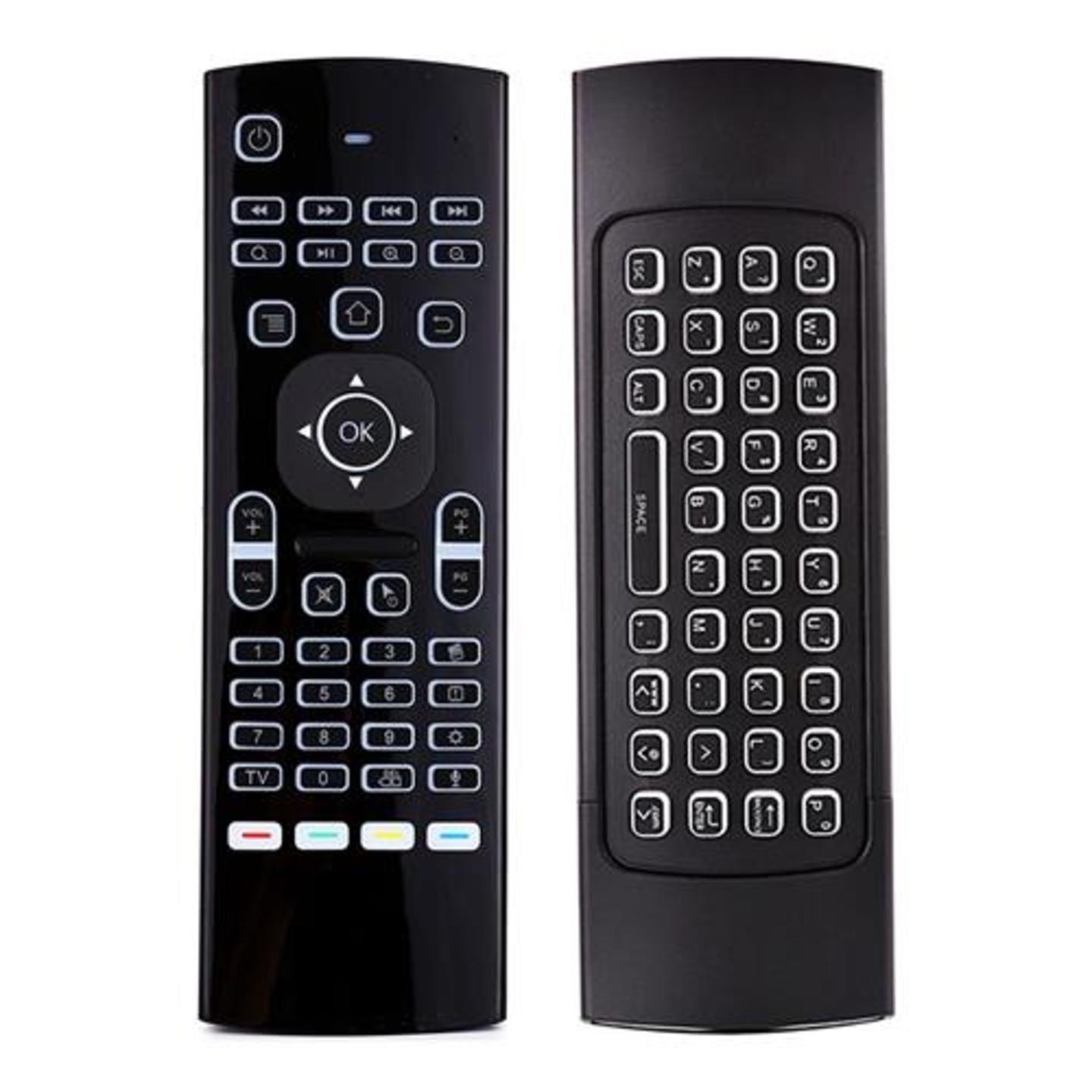 MX3-L with Backlight 2.4G Wireless Air Mouse (2 in 1 mouse + keyboard) for Windows Android iOS Apple TVbox PS3 PS4 Xbox Projector PC Laptop SmartTV