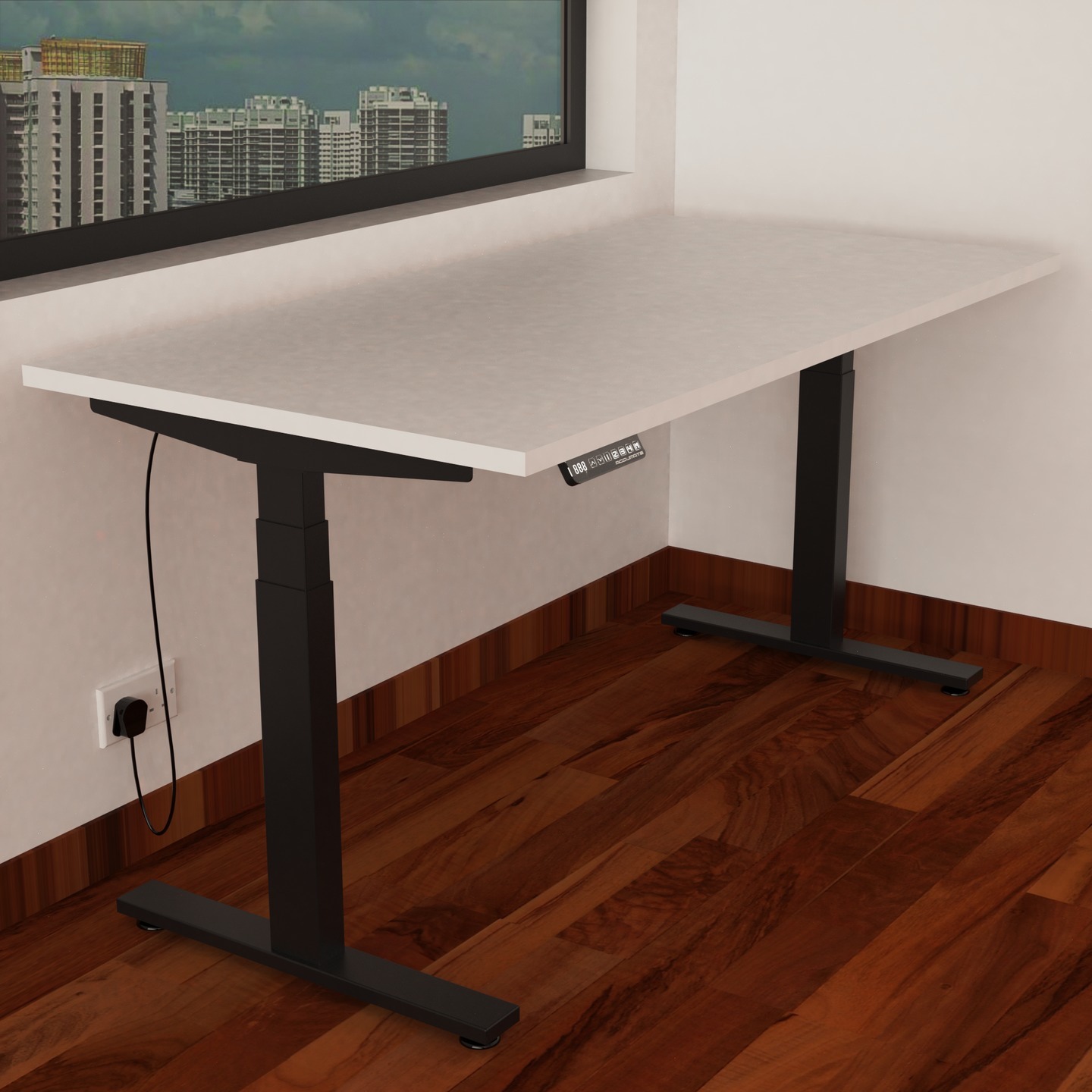 Acclimate Sit-Stand Desk (Black Leg)