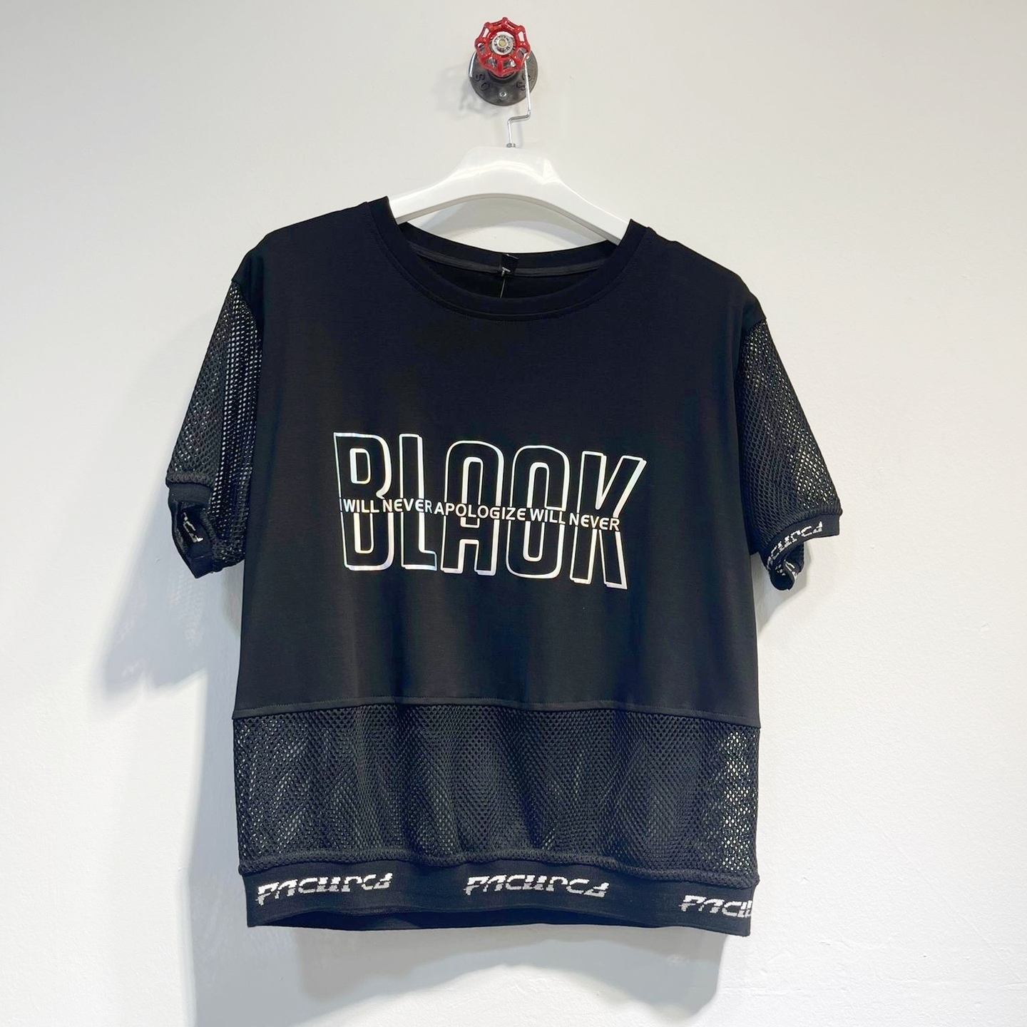 Black Netting Shirt