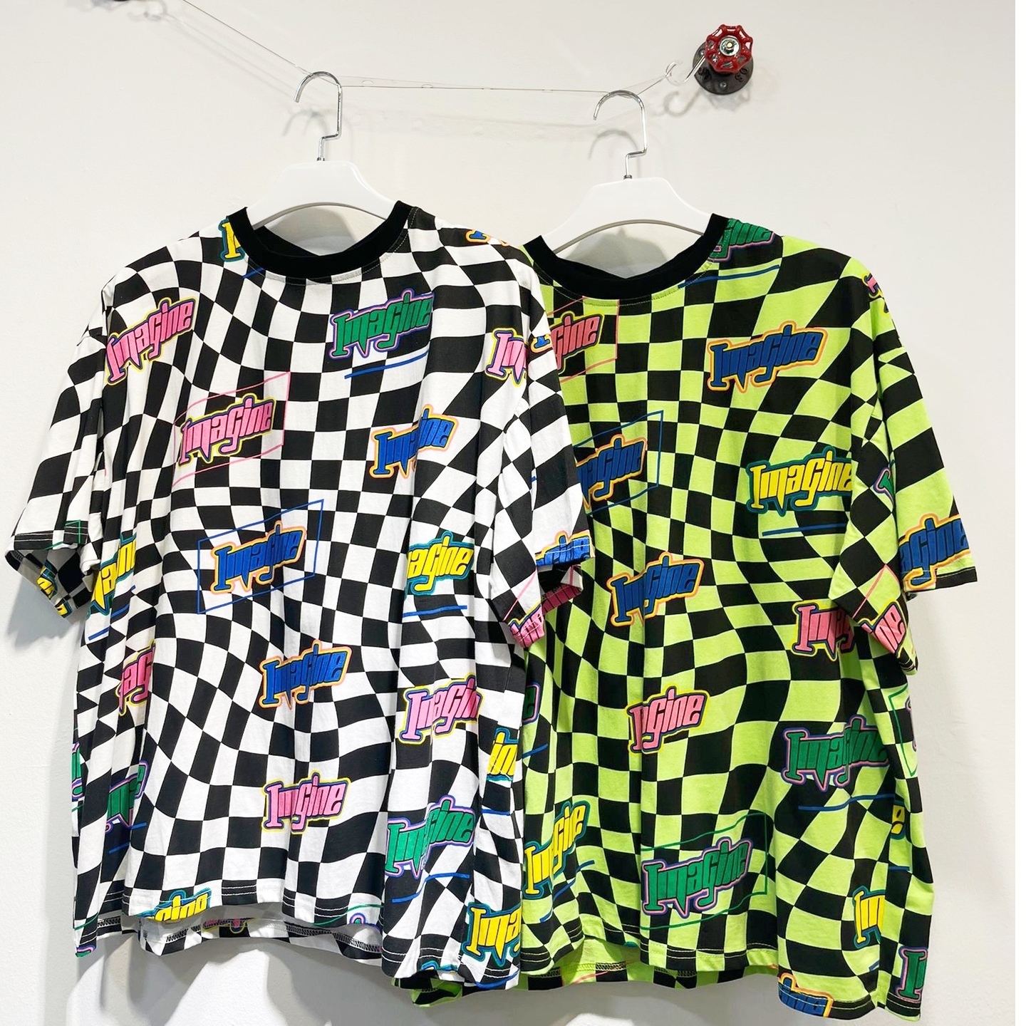 Plaid Prints Tee White