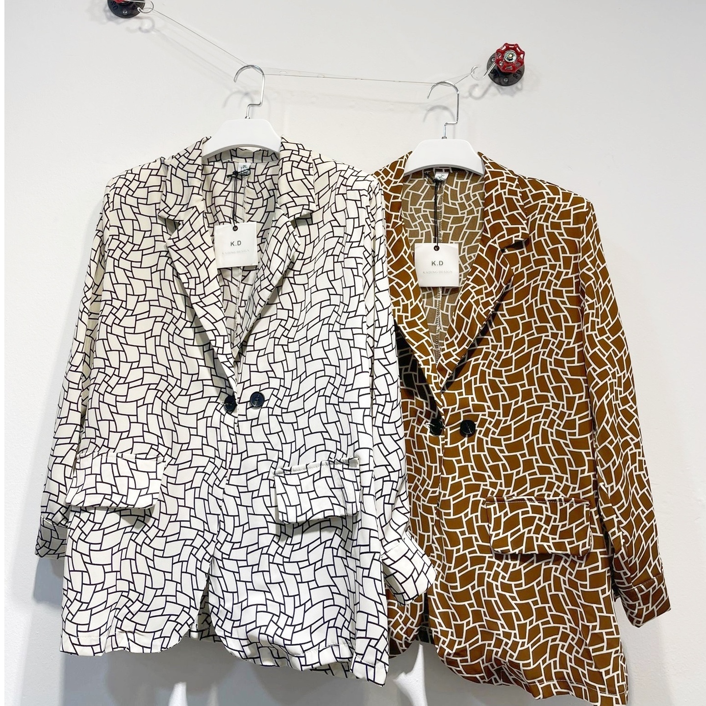 Satin Silk Jacket Brown
